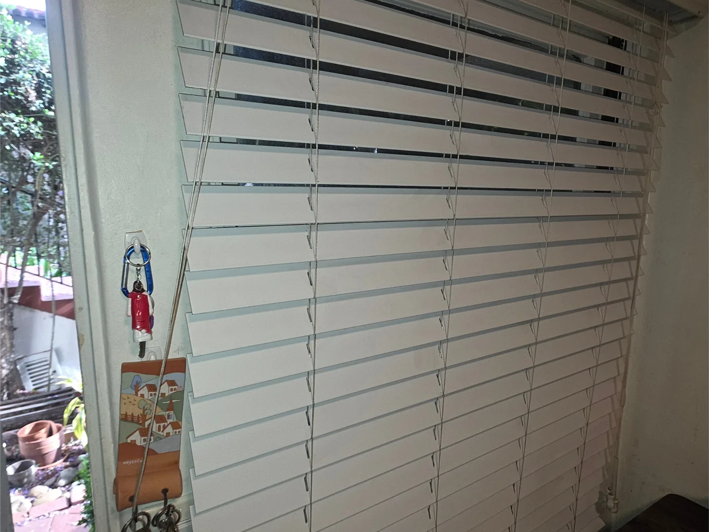 Window blinds after cleaning
